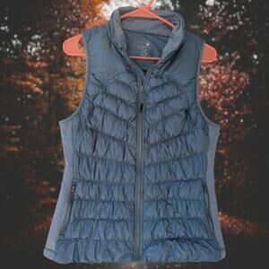 Tangerine Ladies Large Warm Indigo Duck Down Active Performance Vest Gorpcore